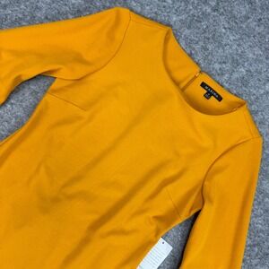 NWOT Marina Women's Yellow Bell Sleeve Sheath Dress Size 8 Bohemian Boho Faerie